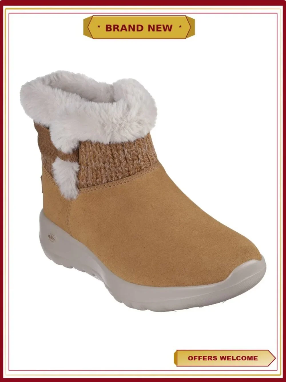 Women's Winter Boot with Faux Fur Suede & Air-Cooled Insole